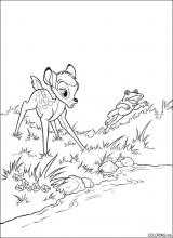 Bambi with frog