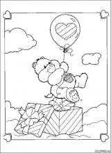 Care bears with flying baloon