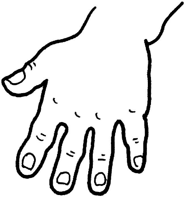 Hands Colouring Pages