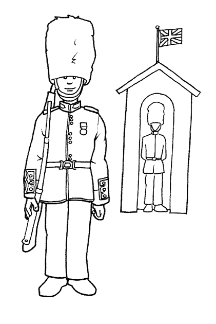 queens guard coloring pages - photo #3