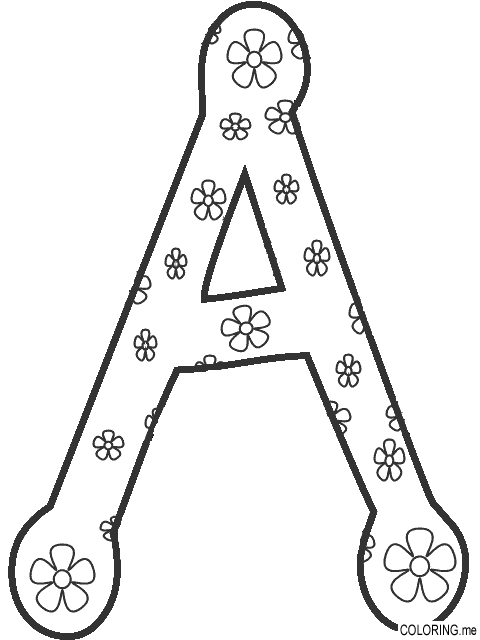 Coloring page : A letter - Coloring.me