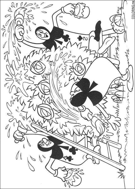 Alice In Wonderland Coloring Pages