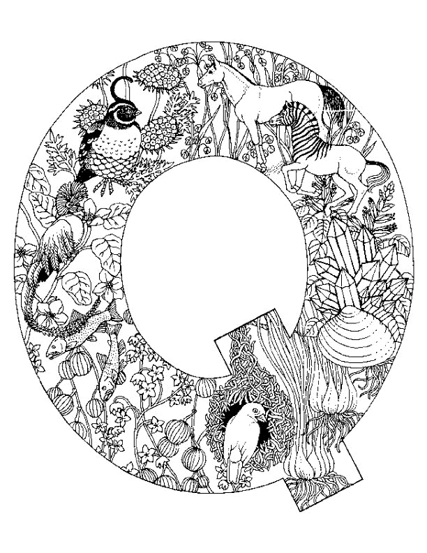 Coloring Pages For Alphabet Animals : Coloring page alphabet animal q me Coloring Pages For Alphabet Animals : Coloring page alphabet animal q me