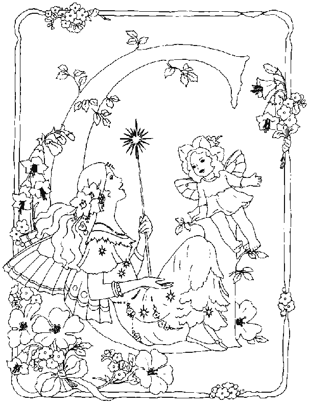 fairy letter coloring pages - photo #20