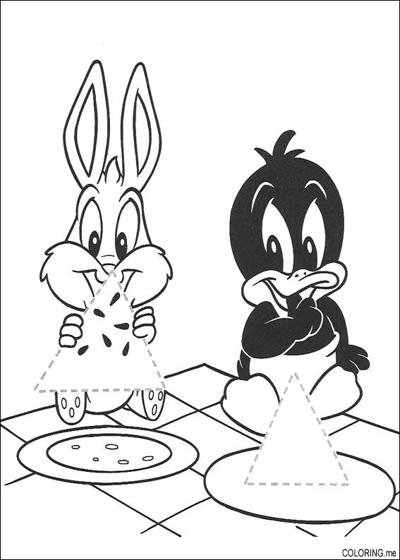 daffy duck and bugs bunny coloring pages - photo #24