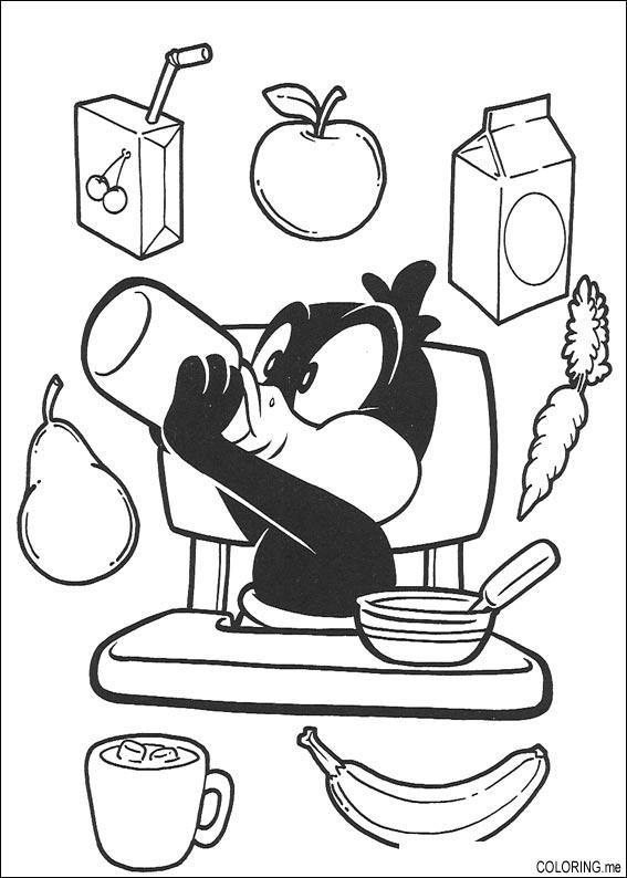 gangster daffy duck coloring pages - photo #10