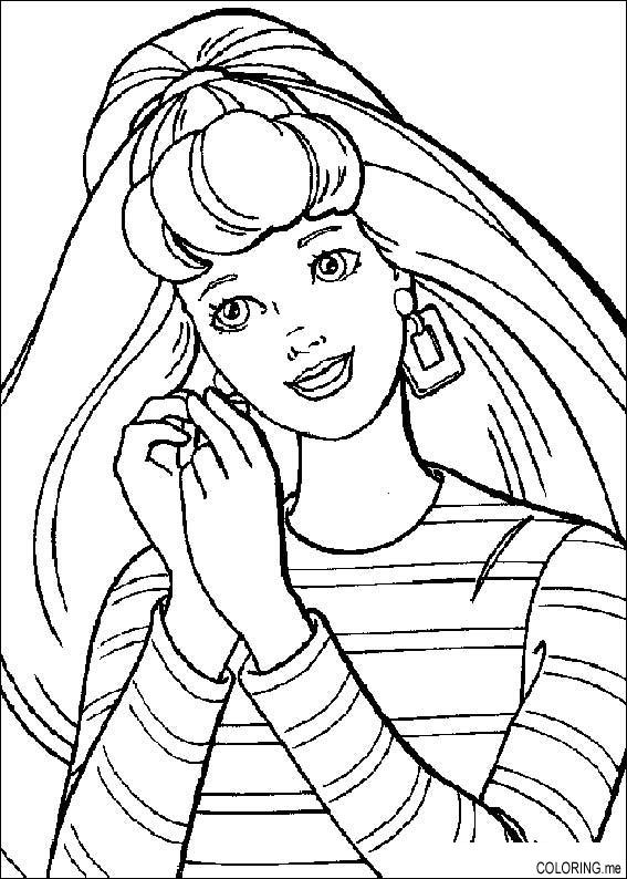 barbie coloring pages games. Coloring page : Barbie put