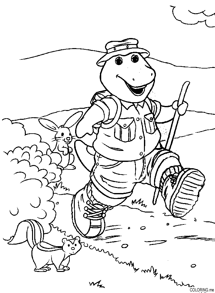 halloween barney coloring pages - photo #27