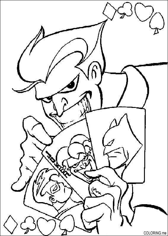 Coloring page : Joker cards - Coloring.me