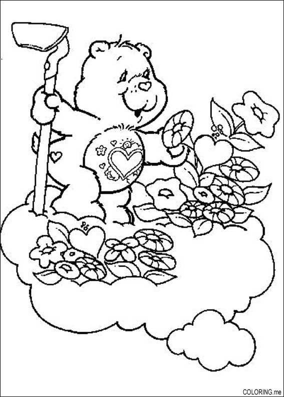 taking care flower coloring pages - photo #25