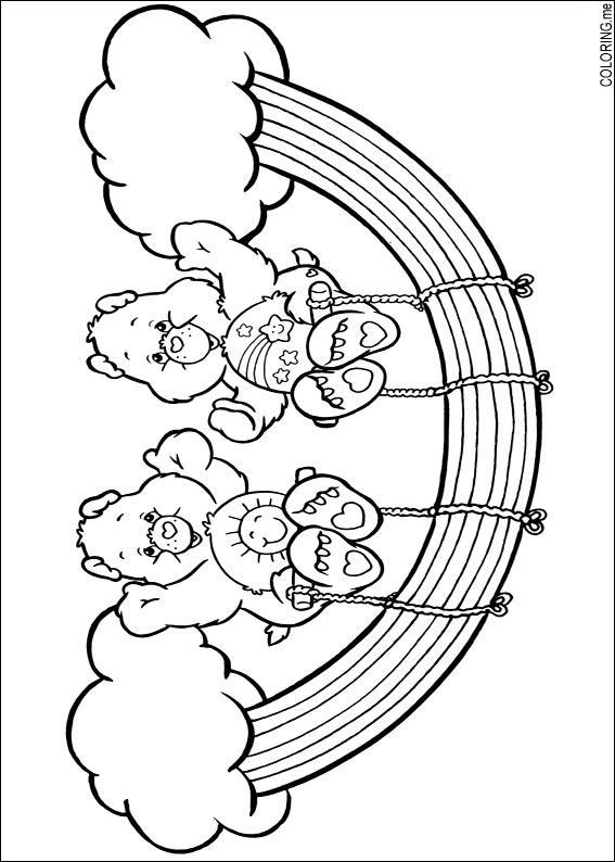 care bear rainbow coloring pages - photo #11