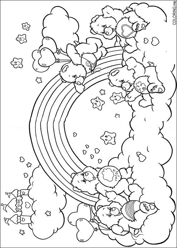 rainbow care bear coloring pages - photo #8