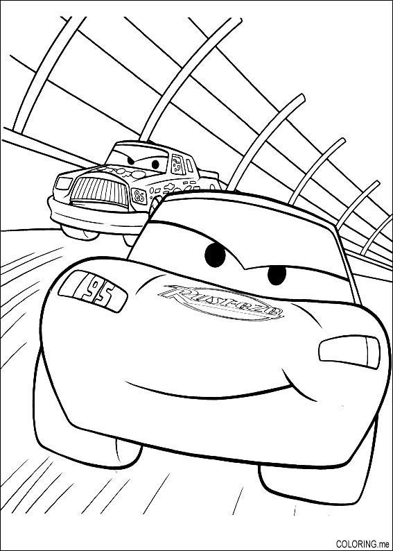 Coloring page : Cars race - Coloring.me