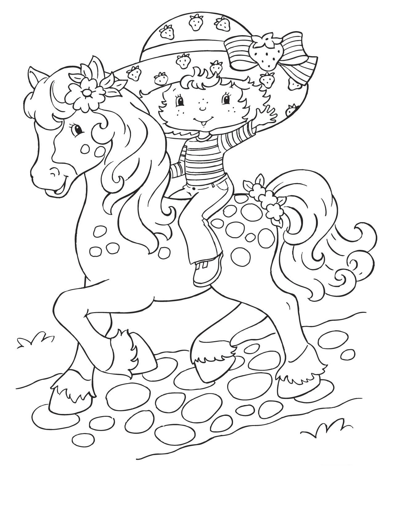 Strawberryshortcake Colouring Pages