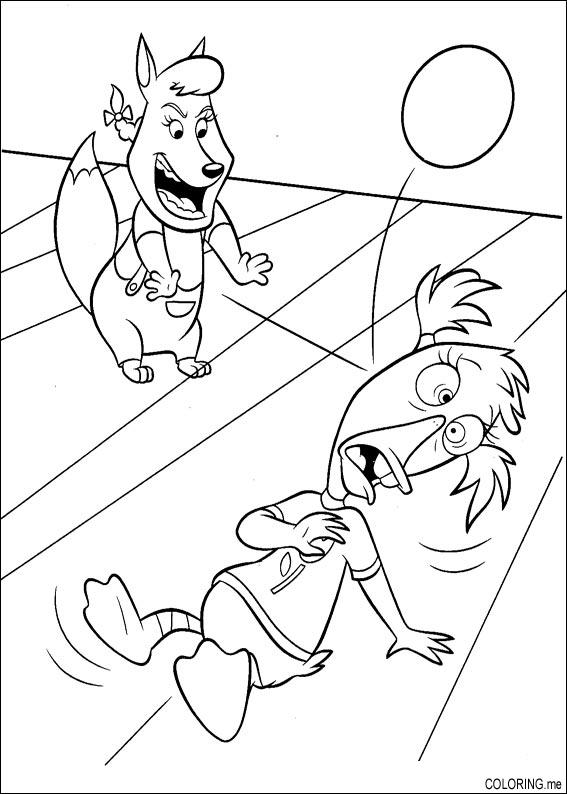Coloring page : Chicken Little ballon in face - Coloring.me