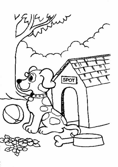 Coloring page : Dog spot - Coloring.me