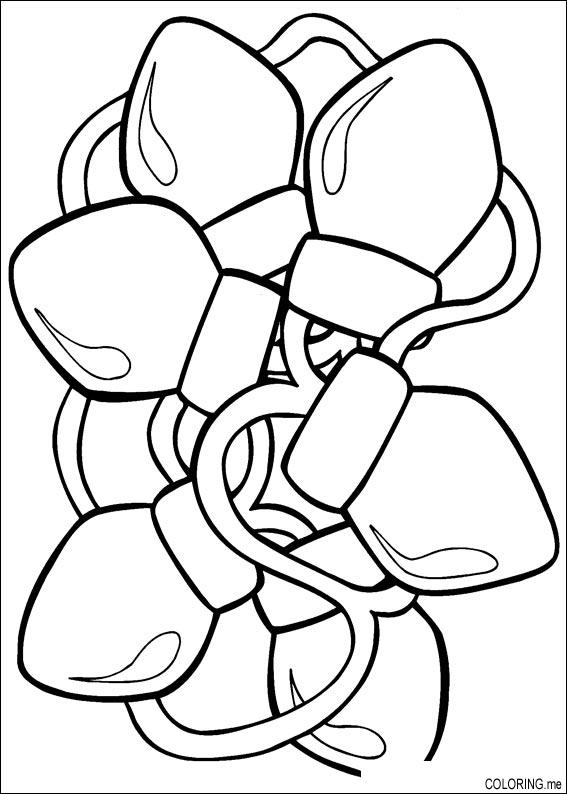 Coloring page Christmas light Coloringme