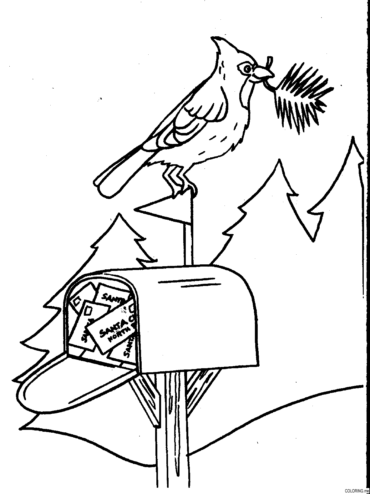 mailbox coloring pages - photo #17