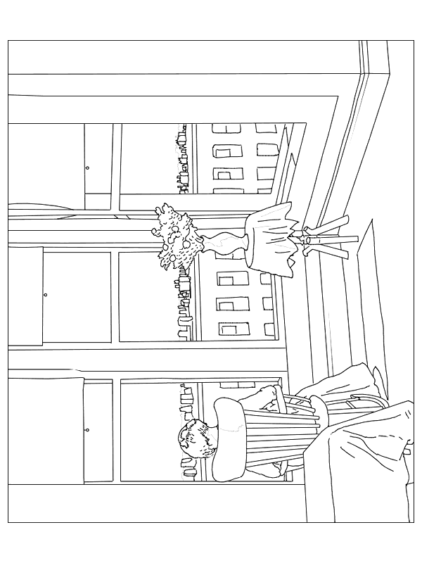 edward scissorhands free coloring pages - photo #15