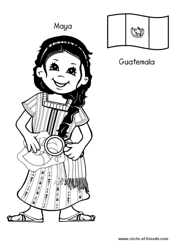 guatemala flag coloring pages - photo #44