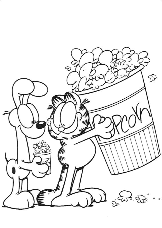 Popcorn Coloring Page Images amp; Pictures  Becuo
