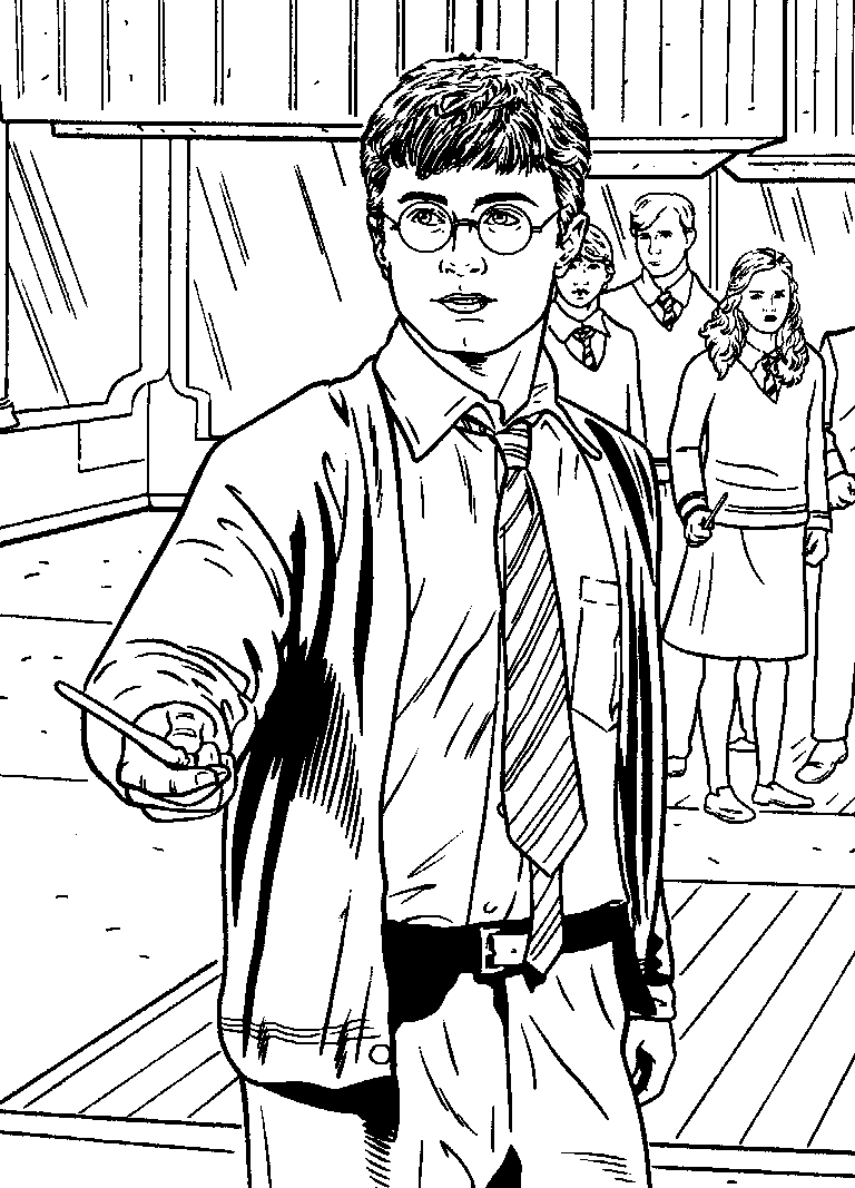 Coloring Page Harry Potter Coloring me