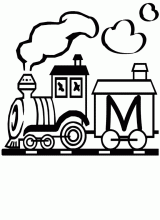 Alphabet trains m