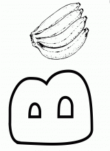 Letter B : banana