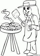 Barbecue girl