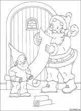 Christmas Santa Claus gift list readin