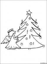 Christmas angel ad tree
