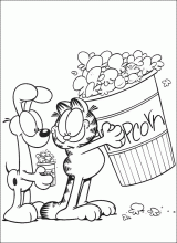 Garfield popcorn