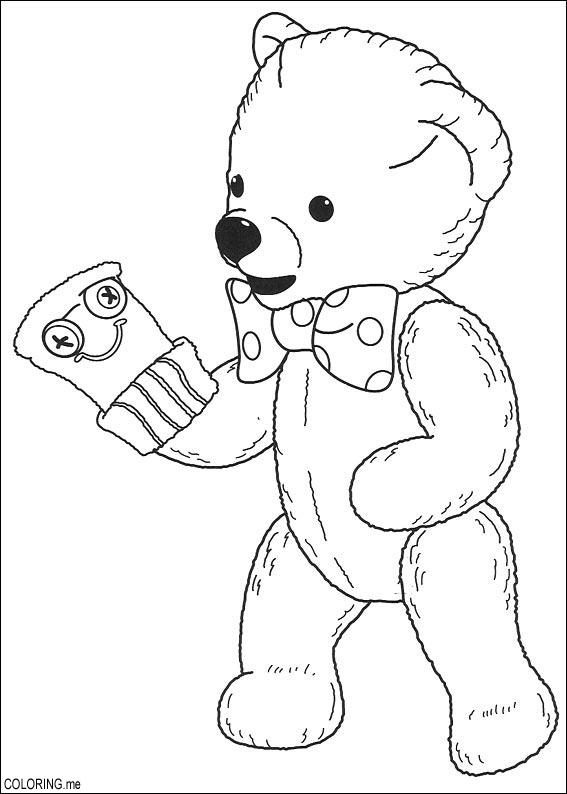 Coloring page : Andy pandy : Teddy puppet - Coloring.me