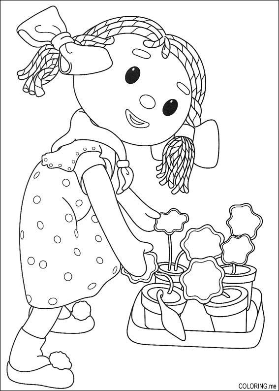 Printable Looby Loo Andy Pandy Coloring Page 9