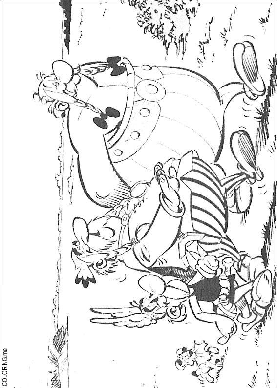 Coloring page The Adventures of Asterix Obelix