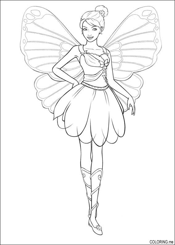barbie fairy drawing
