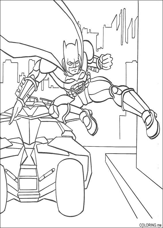 batman car coloring pages