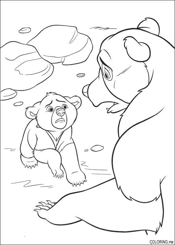 Coloring page : Brother bear and little bear - Coloring.me