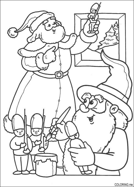 Coloring page : Christmas soldiers - Coloring.me