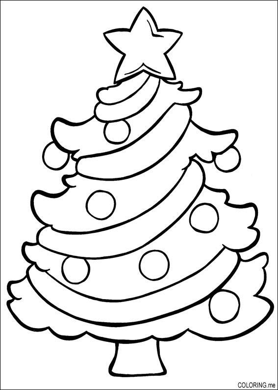 Coloring page : Christmas little tree - Coloring.me