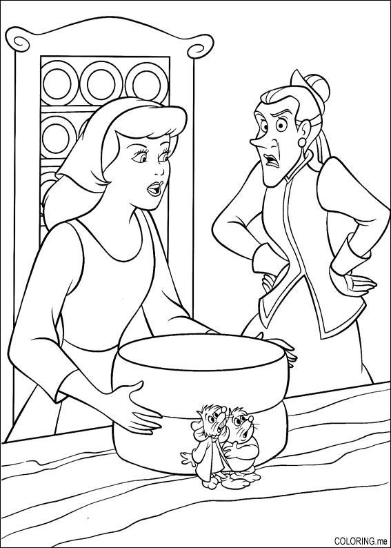 Coloring page : Cinderella mouse problem - Coloring.me