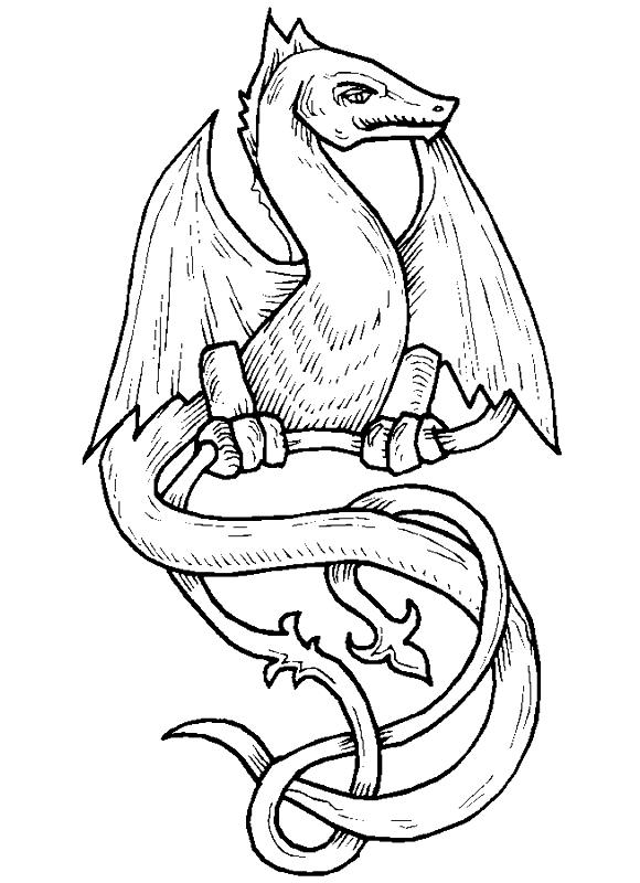 Coloring page : Dragon - Coloring.me