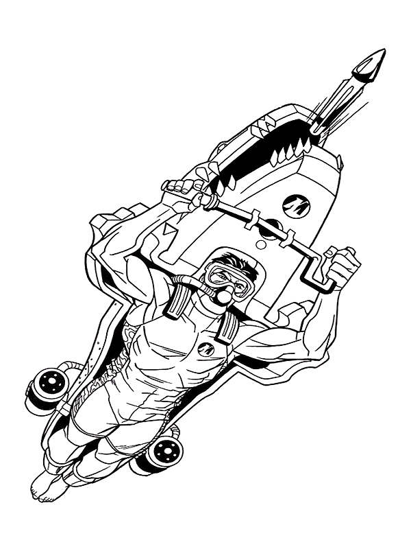 Printable Action Figure Coloring - 002895 Coloring 