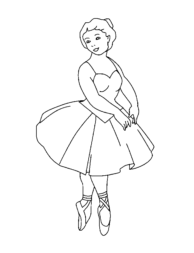 Coloring page : Danse classique - Coloring.me