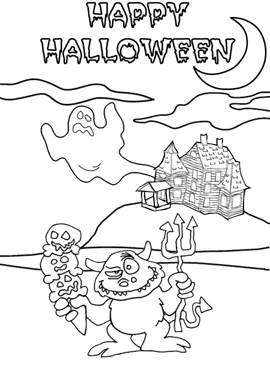 Coloring page : Halloween sorcery - Coloring.me