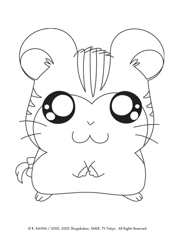 Coloring Page Hamtaro Sandy Coloringme
