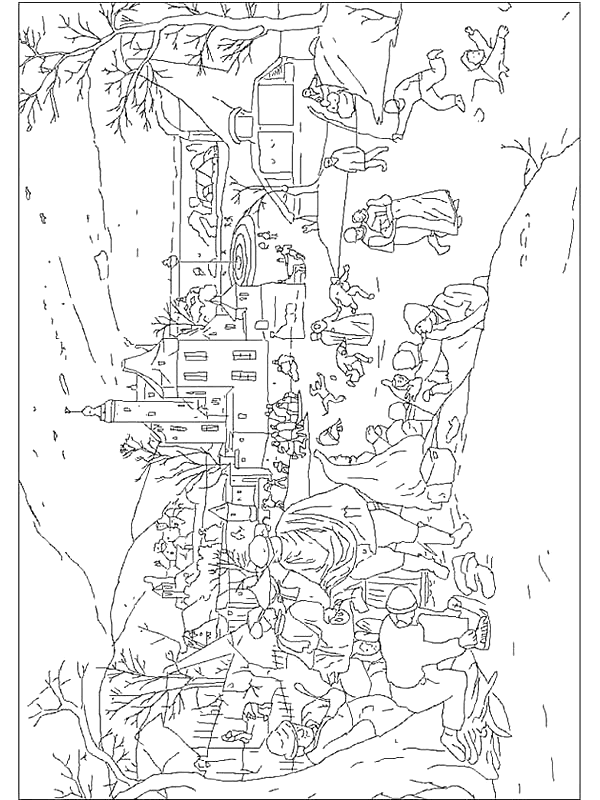 Coloring page : Hiver abel grimmer - Coloring.me